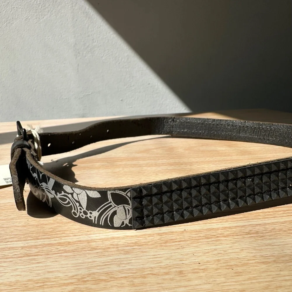 Diesel girl’s Beratik leather belt new with tags 26”